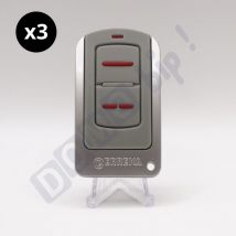 3er Set 2-Kanal Fernbedienungen für Tore und Garagentore iris IR02M - Frequenz: 433 MHz - Rolling Code - Erreka