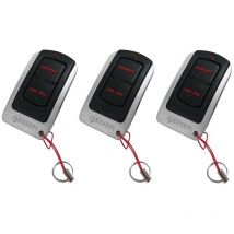 3er Set 2-Kanal Fernbedienungen für Tore und Garagentore iris IR02/868 - Frequenz: 868 MHz - Rolling Code - Erreka