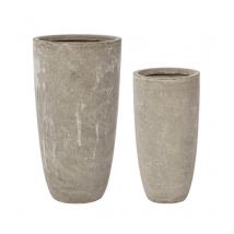 Bizzotto - Set2 Vase Zement zu Alto Sand