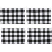Sets de table à carreaux pour la cuisine, la salle à manger et la décoration de Noël