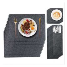 Sets de table et sous verres en feutre 3 pièces Herzberg HG04203