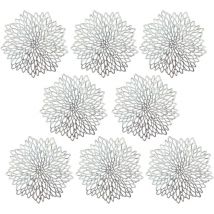 Sets de Table, pvc Lot de 8 Sets de Table Tapis de table Décor Lavables Tapis de Sous-verres Isolants Creux Résistants à la Chaleur Tapis de Table en
