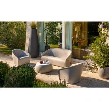 Settembre Sofa Light white - Luce fredda - Per uso esterno seduta divano sofa poltrona per interno esterno in polietilene Plust bar ristorante hotel