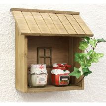 Dandibo - Setzkasten YX-14B215 Wandregal shabby H-22 cm Sammlervitrine Küchenregal Regal