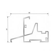 Duval Bilcocq - Seuil pour bois à joint sur ouvrant bilcocq – 58 x 88 mm – PB58JO2