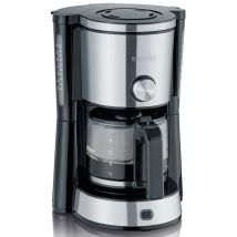 macchina da caffè a filtro 10 tazze 1000w acciaio inox / nero - ka4825 - severin