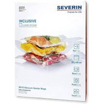 Severin - sac sous-vide, pour soude-sac et appareils de mise sous-vide, 1X 50 pièces + 5 supplémentaires, 30X40 cm, zb 3615