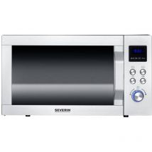 Severin - mw 7777 Micro-ondes acier inoxydable, noir (mat) 900 w fonction grill