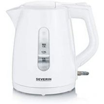 Severin - wk 3411 - 1 l - 2200 w - Blanc - Indicateur de niveau d'eau - Arrêt de sécurité en cas de surchauffe - Sans fil