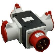 Sez 3-phasiger Verteiler 3 Ausgänge 32a Ip44 Robust