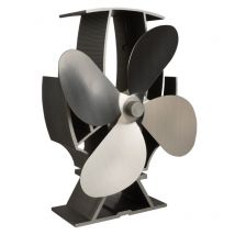 Forest Master - sf-sfm SuperFast Mini – Semi-Heated Stove Fan - Stainless Steel