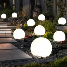 Sfera di luce solare 10 cm sfera di luce solare da giardino LED decorazione da giardino sfera solare per esterno piccolo, durata della luce circa 6-8