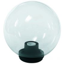 Globo incolore con base e portalampade - ø mm.250 max 60w