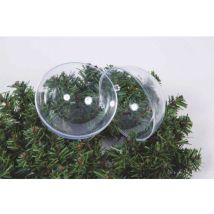 Sfera in PVC trasparente apribile 6 cm – Pallina di Natale – 60 mm – Euronatale