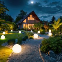 Sfera luminosa solare 10 cm sfera luminosa solare da giardino led decorazione da giardino sfera solare per esterni piccola, durata della luce circa