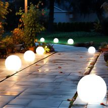 Sfera luminosa solare 10 cm sfera luminosa solare da giardino led decorazione da giardino sfera solare per esterni piccola, durata della luce circa
