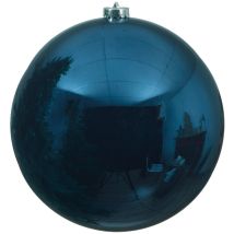 Decoris - Palline In Vetro Per Albero Di Natale Blu Notte Decorazione Natalizia -ø 14 Cm