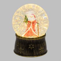 Sfera natalizia luminosa con glitter led lotti