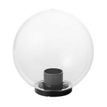 Sfera trasparente 300 mm attacco e27 per palo da 60 mm mareco 1090301t