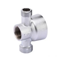 Sferaco - 1349144 Wall light high double skirt totally chrome 1/2'' 1/2'-3/8''