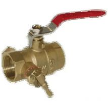 Sferaco - 510007 - Ball valve 1'1/4 33x42 - ff - Brass - Purge - Full port