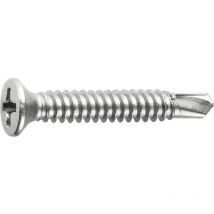 SFS - Fensterschrauben M3,9x16 - Bohrschrauben für Armierungen SP3/09 gsw PH2, Stahl verzinkt - 10000 Stück