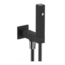 SG - Idroscopino quadro con getto laser con flex in pvc nero opaco - IG727RNE