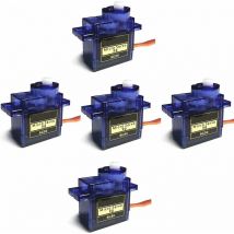 SG90 Servo 5pack 9G Micro 180 degrés Servo Moteur pour rc Robot Hélicoptère Avion Bateau Contrôles