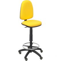 Piqueras Y Crespo - Sgabello ayna bali giallo ruote per parquet