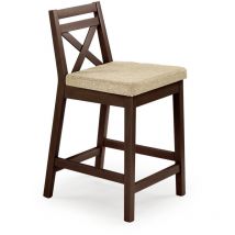Arredamento1 - Sgabello da bar Houston 315, Noce + lars 07, 83x41x48cm, Arazzo, Di legno, Legno