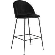Vivol - Sgabello da bar Vidin - nero - gambe nere