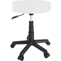 Arreditaly - Sgabello Da Estetista Rotondo Con Ruote Sgabelli Manicure Pedicure Massaggio Fisioterapia Tatuaggi Sedia Girevole In Ecopelle Seduta