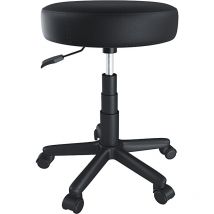 Bricozone - Sgabello Da Estetista Rotondo Con Ruote Sgabelli Manicure Pedicure Massaggio Fisioterapia Tatuaggi Sedia Girevole In Ecopelle Seduta