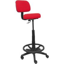 Sgabello Llanos – Ergonomico – Regolabile in altezza – Poggiapiedi in nylon – Base in poliammide – Rosso