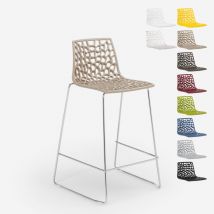 Grand Soleil - Sgabello design bar cucina 64cm Mini Spider Colore: Beige