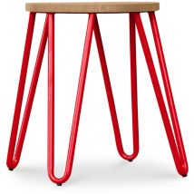 Privatefloor - Sgabello Hairpin - 42cm - Legno chiaro e metallo
