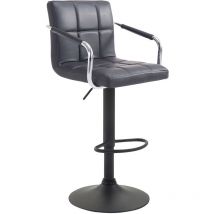 Sgabello Lucy V2 in similpelle nero schwarz