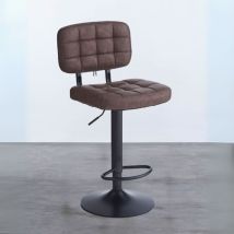 Sgabello Mavi Ecopelle Marrone E Base Nera: Stile, Comfort E Funzionalità Per I Tuoi Spazi