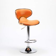 Superstool - Sgabello per cucina e bar Amarillo Design Moderno girevole cromato Colore: Arancione