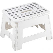 Tabouret pliant clic-clac blanc