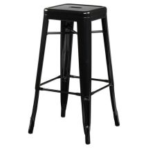 Sgabello rose nero – Struttura in acciaio – Dimensioni: 43 cm x 48,5 cm x 76 cm – Colore: nero