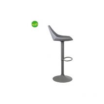 Sgabello Universal grigio cuoio-metallo