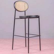 Nest Dream - Sgabello vintage dal design - North - Nero - Nero