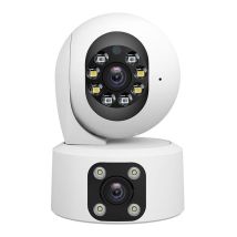 Sh049: Telecamera Ptz Con Doppio Obiettivo E Visione Notturna Audio Full Hd Memoria Sd