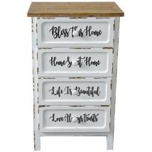 Vacchetti - Shabby Möbel Breslavia 4 Schubladen cm50x38Xh88