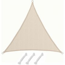 Shade Sail Atacama cream triangular M 3x3x3m HDPE