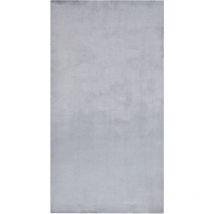 Beliani - Tapis Gris en Polyester 80 x 150 cm Moelleux Fausse Fourrure de Lapin Mirpur