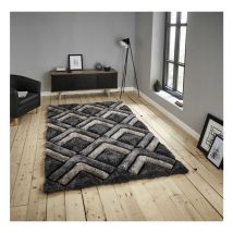 Shaggy - Noble House 8199 Grey 150cm x 230cm Rectangle - Grey