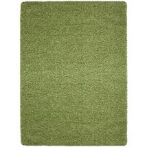 Tapis Shaggy Uni Poils Longs Tapis Salon Chambre Couloir (Vert - 140x200cm)