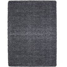 Life - Tapis Shaggy Uni Poils Longs Tapis Salon Chambre Couloir (Anthracite - 80x250cm)